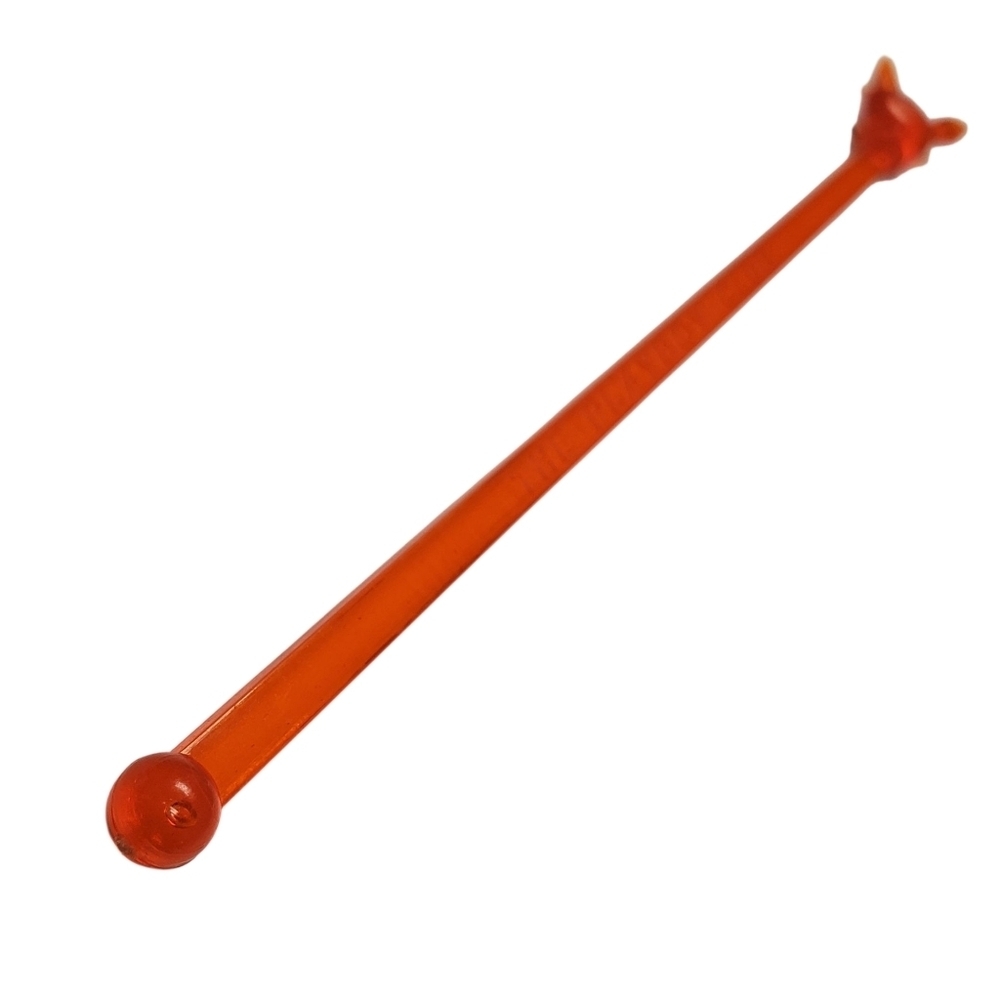 Vntg The Playboy Club Orange Bunny Stir Swizzle Stick. 8.5" - Picture 5 of 6